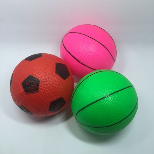 厂家直销批发儿童充气玩具小蓝球14cm小足球幼儿园专用球地摊热卖